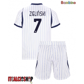 Inter Milan Piotr Zielinski #7 Seconda Maglia Bambino 2026-27 Manica Corta (+ Pantaloni corti)